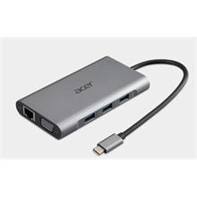 ACER 12v1 docking station/dongle USB-C: 2×USB3.2, 2×USB2.0, čtečka 1×SD/TF 2×HDMI,1×PowerDelivery,1×DP,1×RJ45,1×3.5 Aud