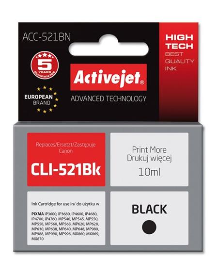 ACJ Ink cartridge Canon CLI-521Black (WITH CHIP)