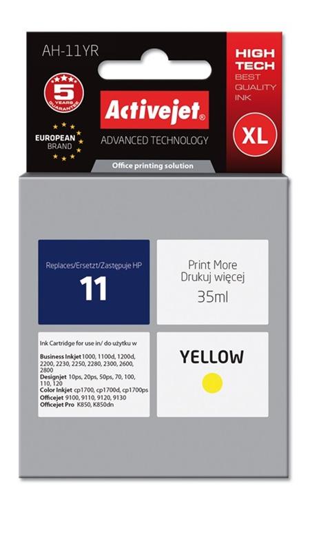 ACJ Ink cartridge HP C4838A Premium Yellow AH-838