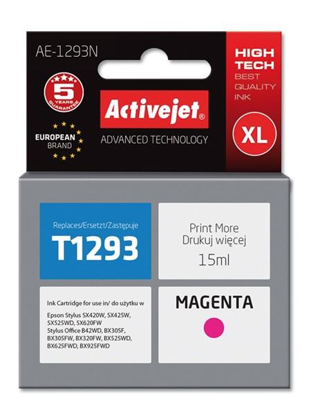 ActiveJet ink cartr. Eps T1293 Magenta SX525 /