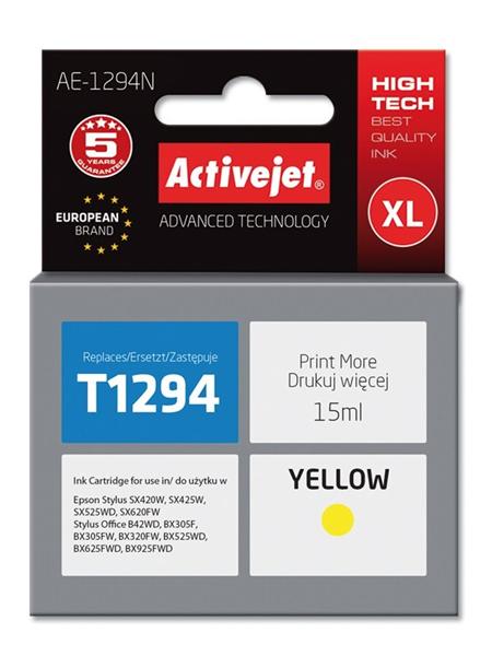 ActiveJet ink cartr. Eps T1294 Yellow SX525 /