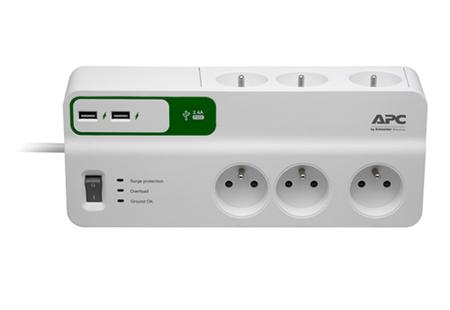 APC Essential SurgeArrest 6 outlets with 5V, 2.4A