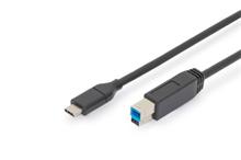 ASSMANN USB Type-C™ connection cable, Gen2, Type-C™ to B