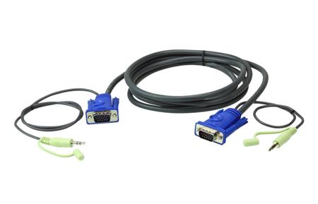 ATEN 3M VGA Cable with 3.5mm Stereo