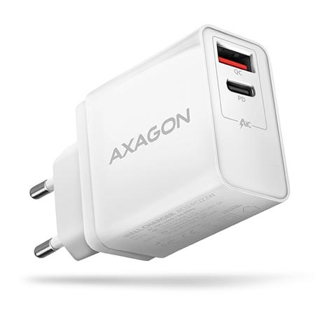 AXAGON ACU-PQ22W, duální nabíječka do sítě, 2x