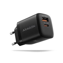 AXAGON ACU-PQ33 GaN nabíječka do sítě 33W, USB-A + USB-C, pro telefony a tablety