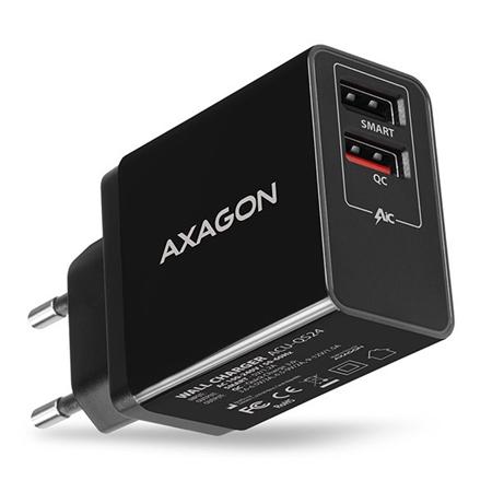 AXAGON ACU-QS24, QUICK a SMART nabíječka do sítě,