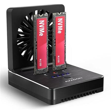 AXAGON ADSA-M2C22, USB-C 20Gbps dokovací stanice