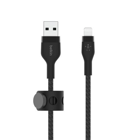 Belkin Lightning kabel, 3m, černý - odolný PRO