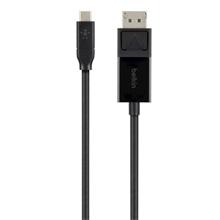 Belkin USB-C na DisplaPort kabel, 1,8m, černá