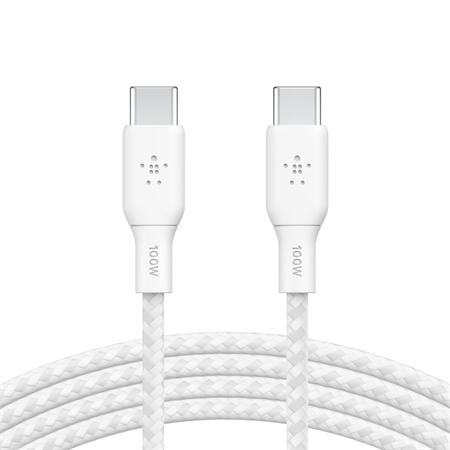 Belkin USB-C na USB-C kabel 100W, 3m, bílý -