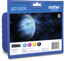 Brother LC-1280XL sada inkoustů - black, magenta,