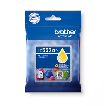 Brother LC552XLY (inkoust yellow, 3000