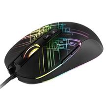 C-TECH herní myš Dusk (GM-27L), casual gaming, 3200 DPI, 5 RGB módů podsvícení, USB
