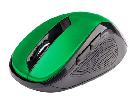 C-TECH myš WLM-02, černo-zelená, bezdrátová,