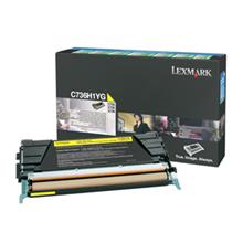 C736, X736, X738 Yellow High Yield Return Programme Toner Cartridge (10K)
