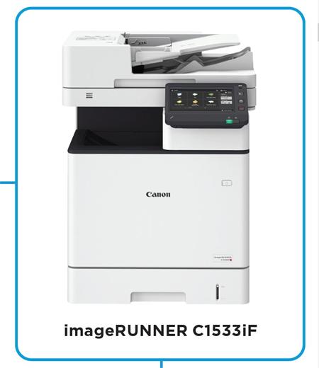 Canon imageRUNNER C1533iF - sestava s