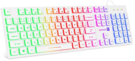 CONNECT IT Chocolate RNBW kancelářská podsvícená