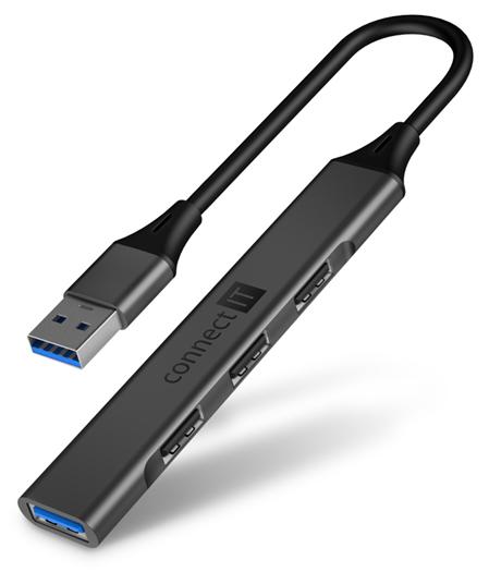 CONNECT IT USB-A hub, (1xUSB-A 3.0, 3xUSB-A 2.0),