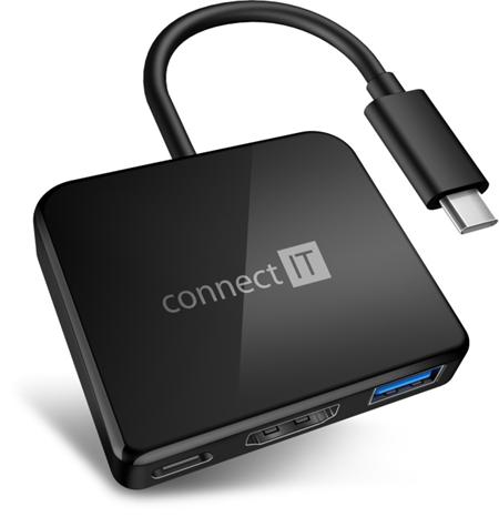 CONNECT IT USB-C hub, 3v1 (USB-C,USB-A,HDMI),