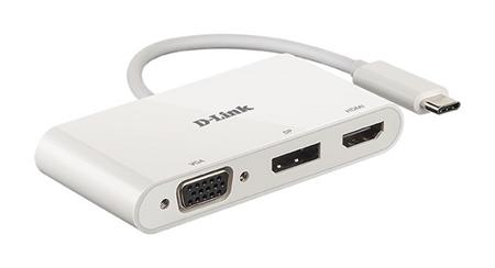 D-Link 3-in-1 USB-C to HDMI/VGA/DisplayPort