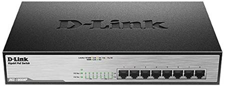 D-Link DGS-1008MP 8 Port Desktop Switch with 8