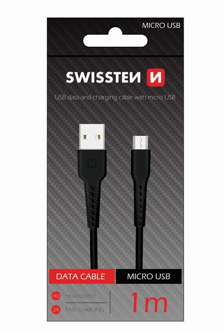 DATOVÝ KABEL SWISSTEN USB / MICRO USB 1,0 M