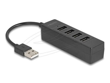 Delock 4portový USB hub USB 2.0 se 4 x USB Type-A