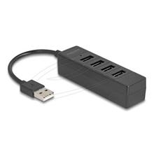 Delock 4portový USB hub USB 2.0 se 4 x USB Type-A samice černá