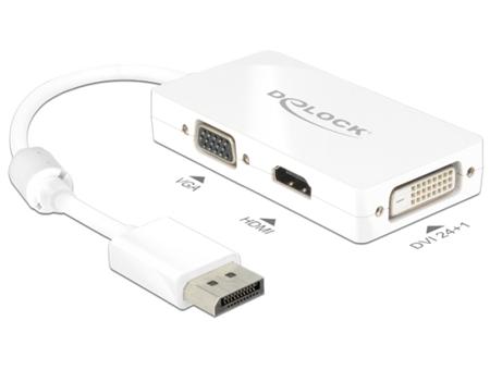 Delock Adaptér Displayport 1.1 samec > VGA / HDMI
