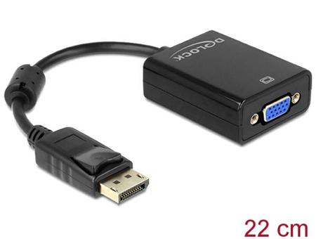 Delock Adaptér Displayport 1.2 samec > VGA samice