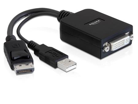 Delock Adaptér Displayport samec > DVI-I 24+5