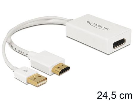 Delock Adaptér HDMI-A samec > Displayport