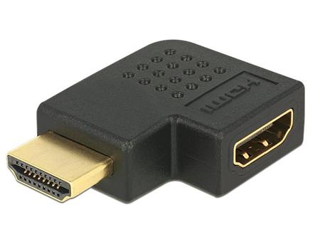 Delock adaptér HDMI A samec/samice, pravoúhlý,