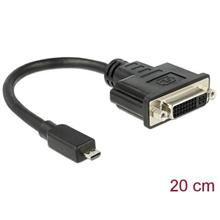 Delock Adapter HDMI Micro-D Stecker > DVI 24+5 samice 20 cm