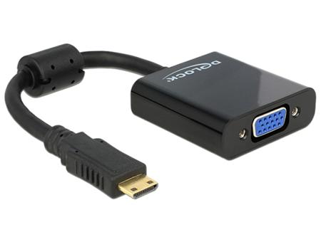 Delock Adaptér HDMI-mini C samec > VGA samice