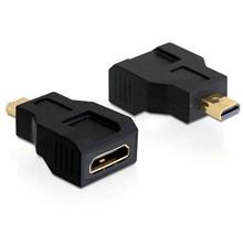Delock adaptér HDMI mini C samice > HDMI micro D samec