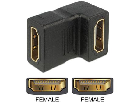 Delock adaptér HDMI samice > HDMI samice 90°