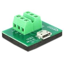 Delock Adaptér micro USB samice> Terminal Block 6 Pin