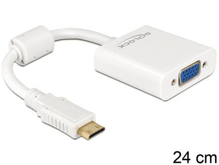 Delock Adaptér mini HDMI-typ C samec > VGA