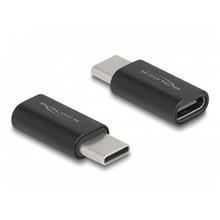 Delock Adaptér SuperSpeed USB 10 Gbps (USB 3.2 Gen 2) USB Type-C™ samec na port samice černý
