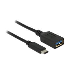 Delock adaptér SuperSpeed USB (USB 3.1, Gen 1) USB Type-C™ samec > USB Type A samice 15 cm  černý
