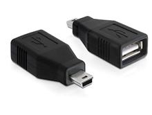 Delock Adaptér USB 2.0  Samice > USB mini konektor SAMEC