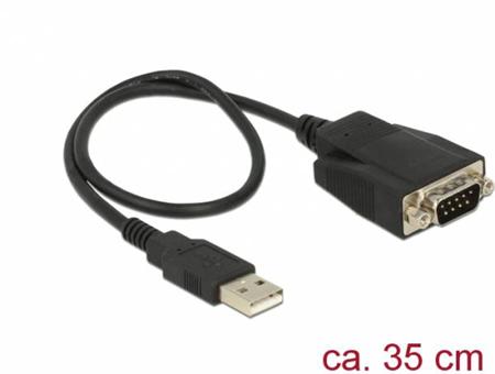 Delock Adaptér USB 2.0 Typ-A samec > 1 x Serial