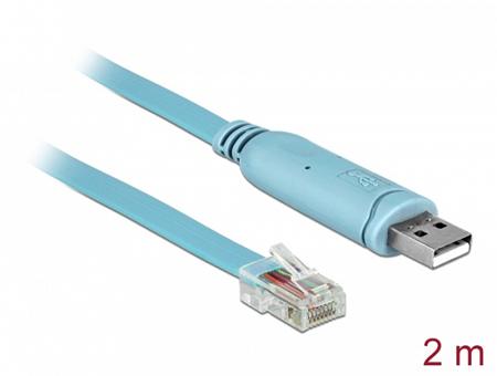 Delock Adaptér USB 2.0 Typ-A samec > 1 x Serial