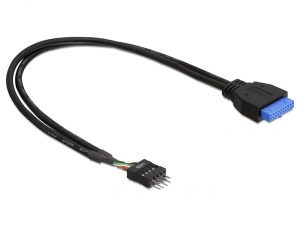 DeLock adaptér USB 3.0 19-pin samice na USB 2.0