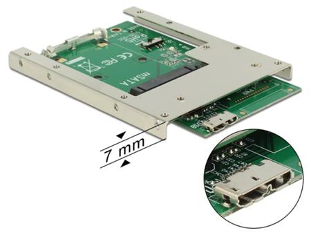 Delock adaptér USB 3.0 > mSATA s 2.5" rámečkem (7