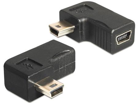 Delock adaptér USB-B mini 5-pin samec/samice 90°