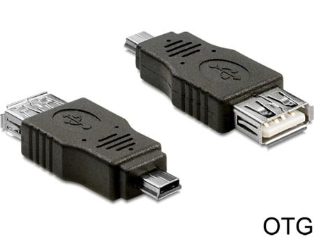 Delock adaptér USB mini samec > USB 2.0-A samice