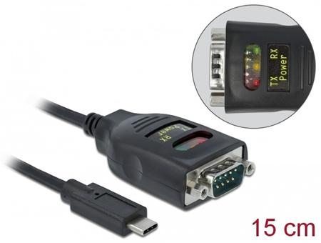Delock Adaptér USB Type-C™ na 1 x sériové